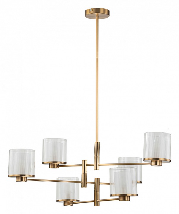 Люстра на штанге indigo bilancia 13023/6r brass