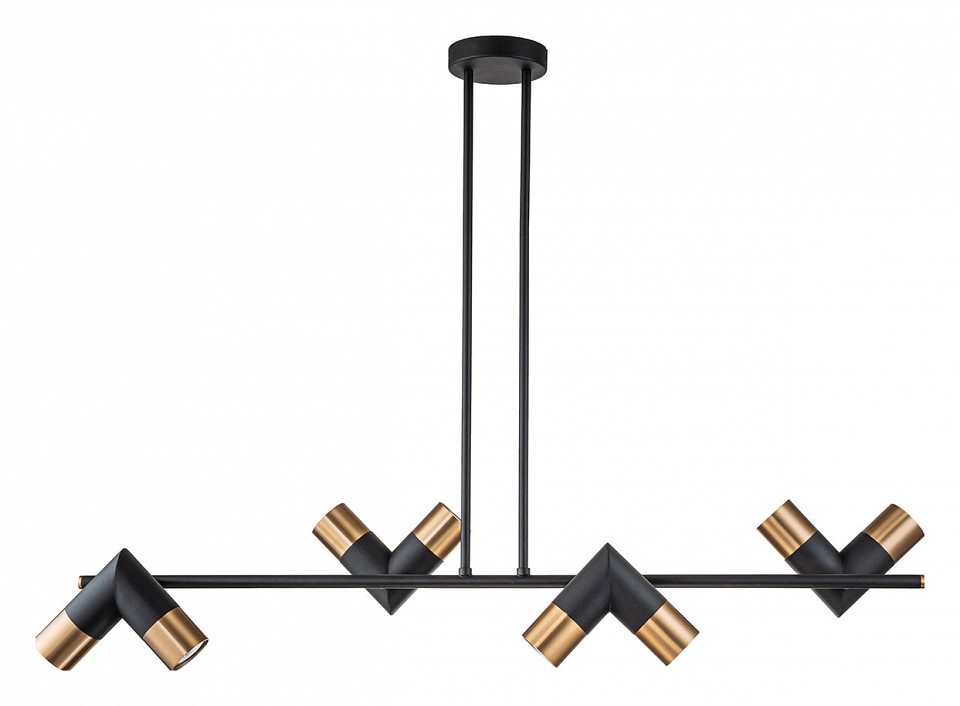 Люстра на штанге indigo doppio 11036/8r black