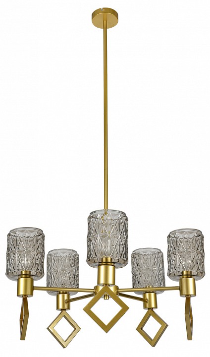 Люстра на штанге indigo preda 13025/5r gold