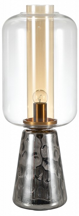 Настольная лампа декоративная indigo strego 11045/1t smoke