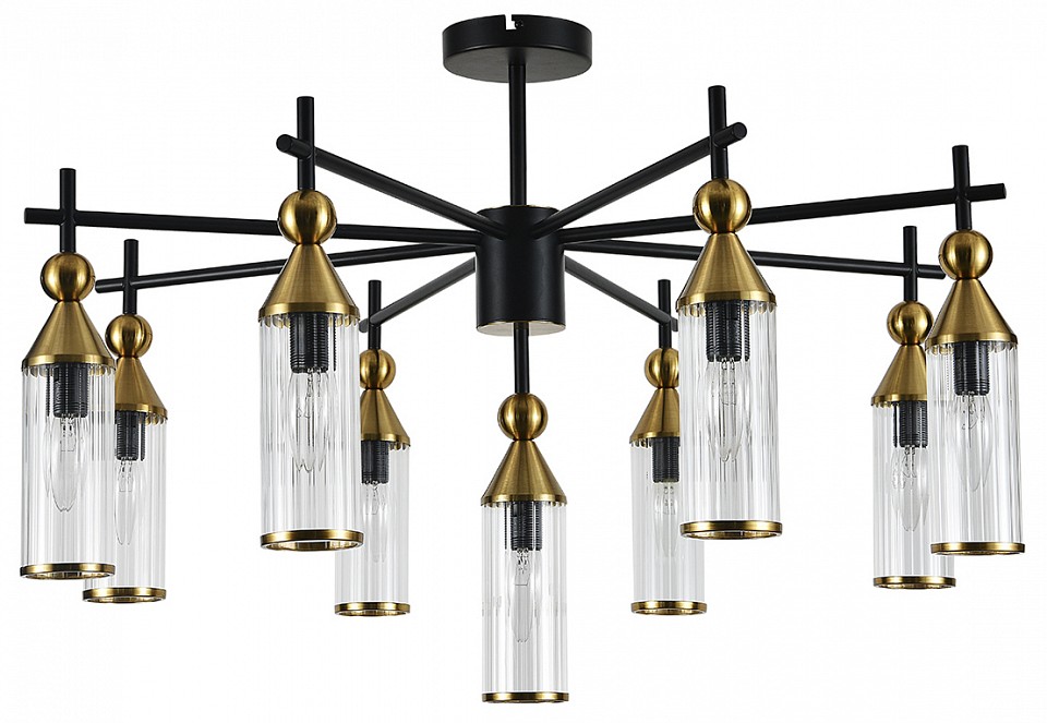 Люстра на штанге indigo torazzo 13037/9r black