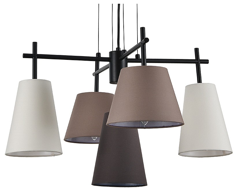 Подвесная люстра indigo abbinare 13032/5p black