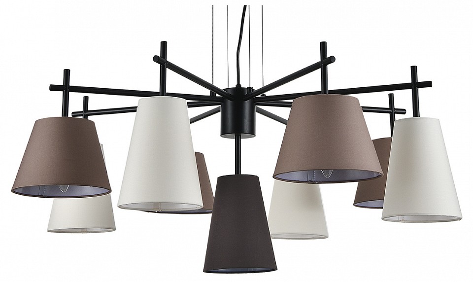 Подвесная люстра indigo abbinare 13032/9p black