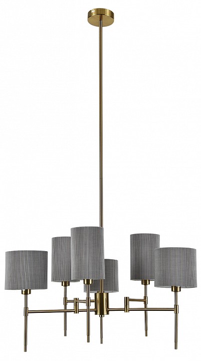 Люстра на штанге indigo plisse 13033/6r brass