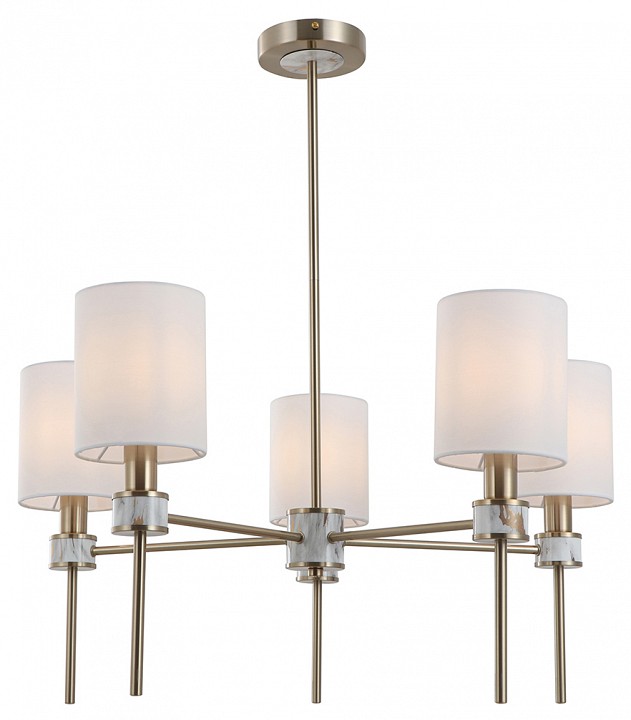 Люстра на штанге indigo poesia 13035/5r brass