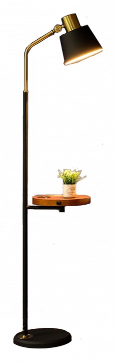 Торшер с полкой kink light арден 07023