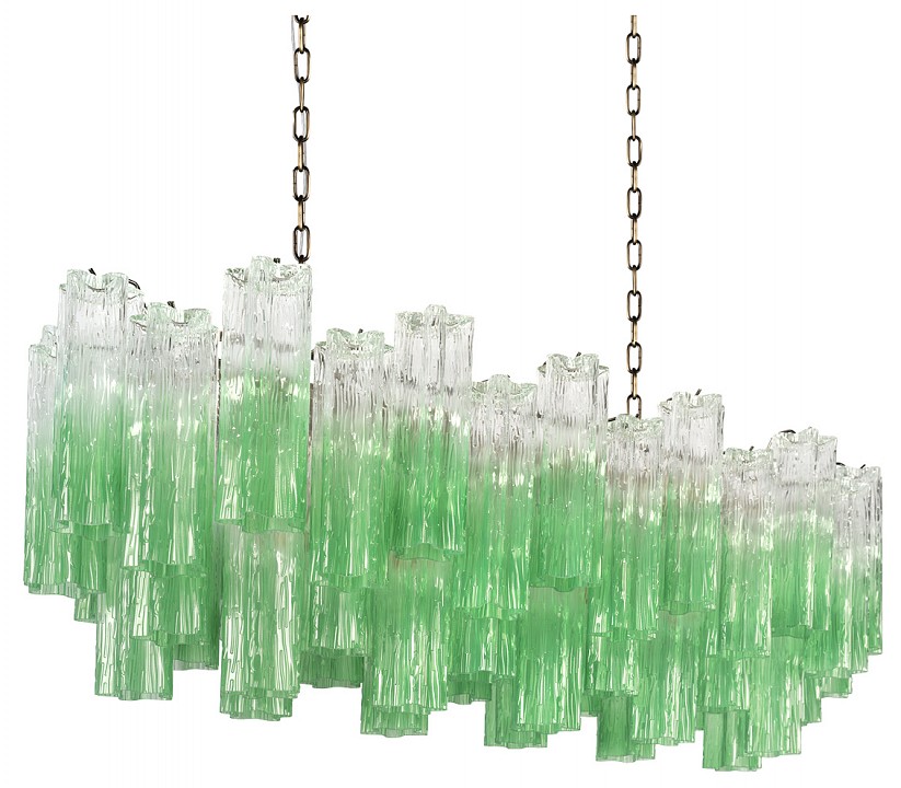 Подвесная люстра loft it murano 10580/1000r clear green