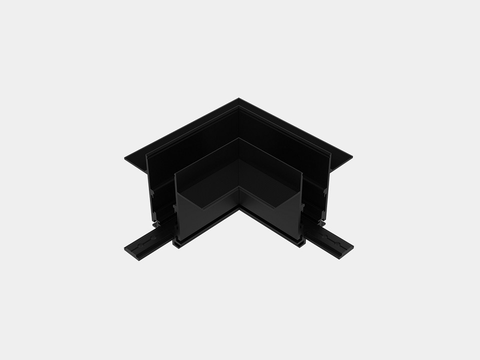 Соединитель угловой внешний для треков встраиваемых lumker sy-link sy-link-cnlv-t1-bl