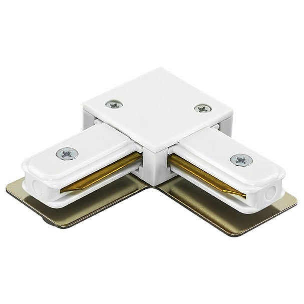 Соединитель с токопроводом угловой l-образный для треков lightstar barra 502126