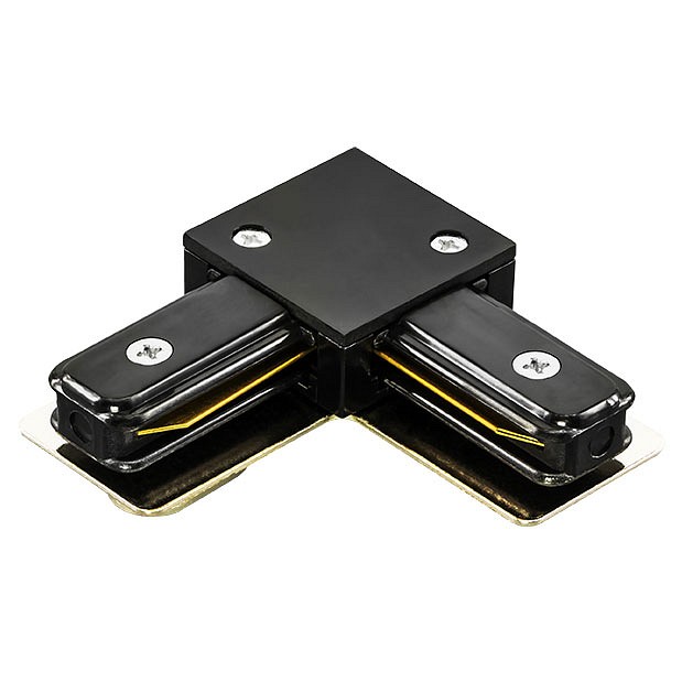 Соединитель с токопроводом угловой l-образный для треков lightstar barra 502127