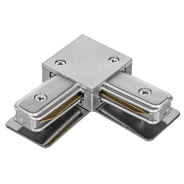 Соединитель с токопроводом угловой l-образный для треков lightstar barra 502129