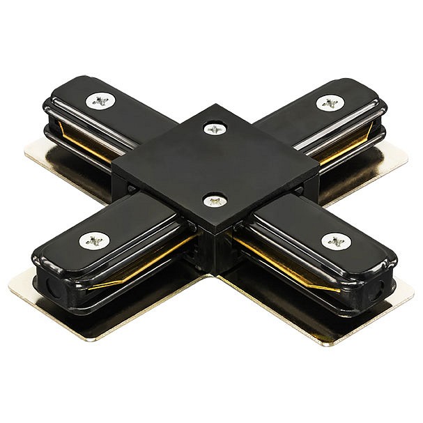 Соединитель с токопроводом x-образный для треков lightstar barra 502147