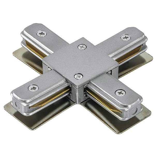 Соединитель с токопроводом x-образный для треков lightstar barra 502149