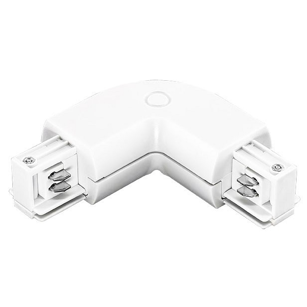 Соединитель с токопроводом угловой l-образный для треков lightstar barra 504126