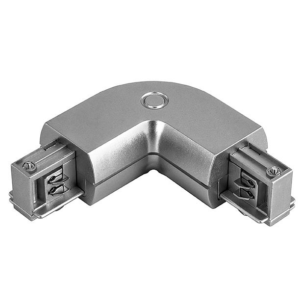 Соединитель с токопроводом угловой l-образный для треков lightstar barra 504129