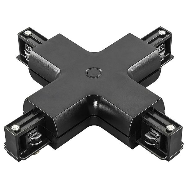 Соединитель с токопроводом x-образный для треков lightstar barra 504147