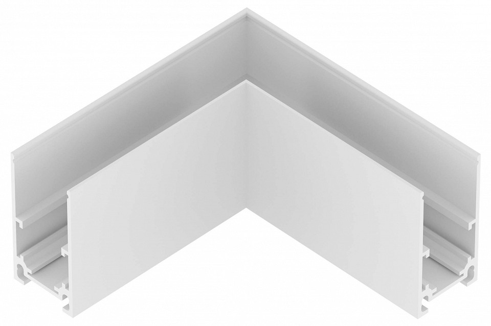 Соединитель угловой l-образный для треков накладных lightstar uno 509126