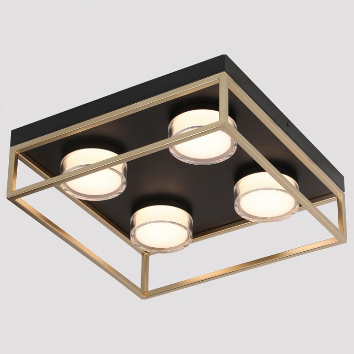 Накладной светильник iledex link 4778-37x37 mbk+sgd