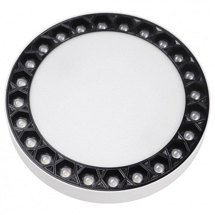 Накладной светильник iledex technical mercury 5552-24w-d165-3/4k-wh+bk