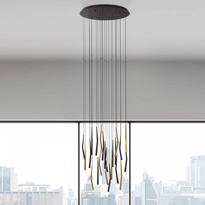 Подвесная люстра mantra boomerang 9377+9240 (24l)