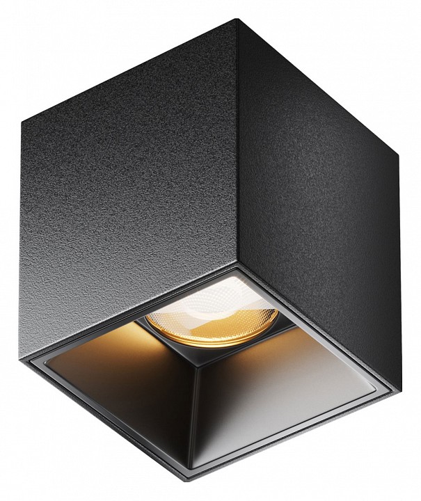 Накладной светильник maytoni technical alfa led c064cl-5w2.7k-sq-b