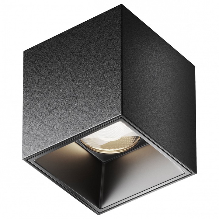 Накладной светильник maytoni technical alfa led c064cl-5w4k-sq-b