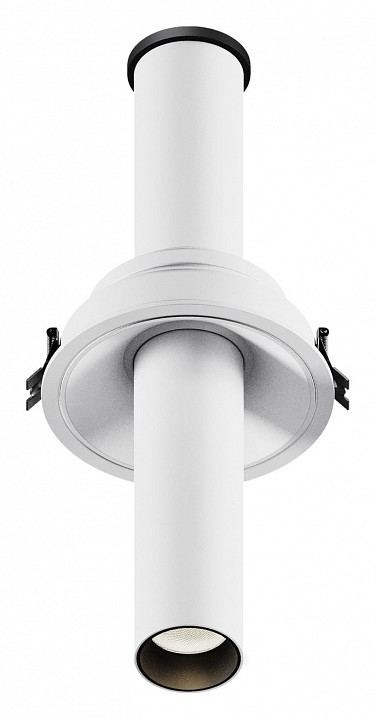 Встраиваемый светильник на штанге maytoni technical focus t c140rs-l200-7w3k-w