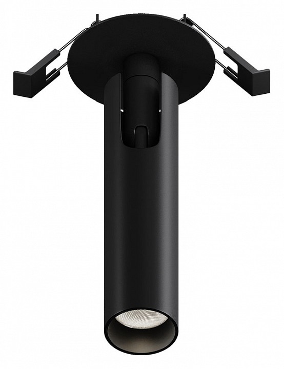 Встраиваемый светильник на штанге maytoni technical focus t c141rs-l125-6w4k-b