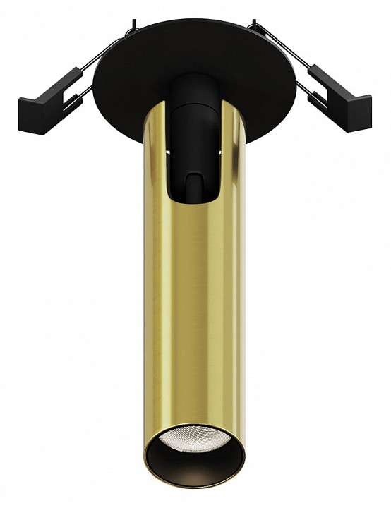 Встраиваемый светильник на штанге maytoni technical focus t c141rs-l125-6w4k-bbs