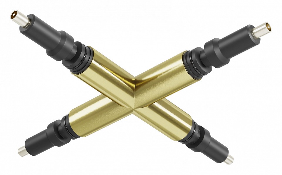 Соединитель x-образный для модульных светильников maytoni technical accessories for system axity ca008tx-bs