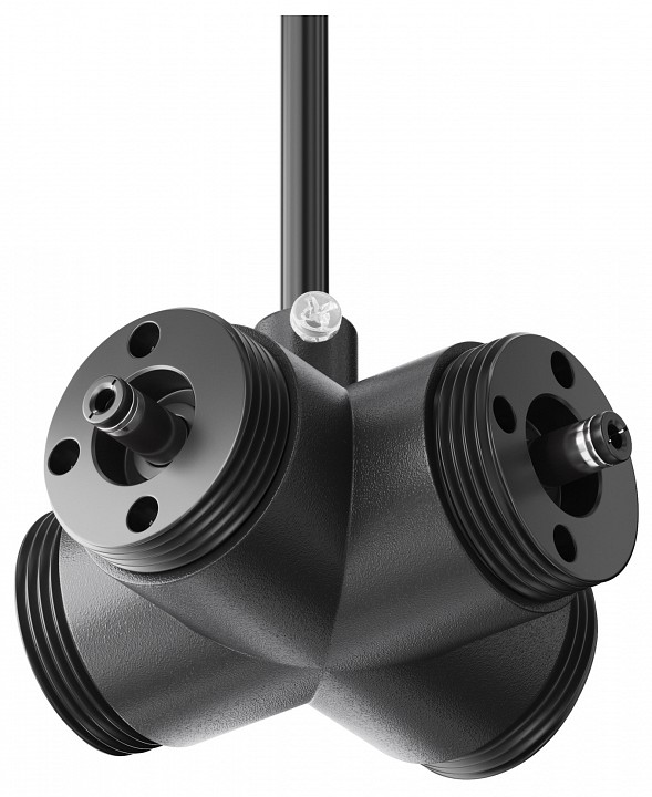 Токопровод x-образный центральный maytoni technical  ca017tx-p-b