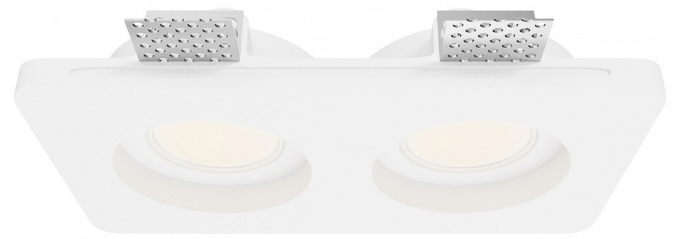 Встраиваемый светильник maytoni technical gyps modern dl002-gu10-02-w