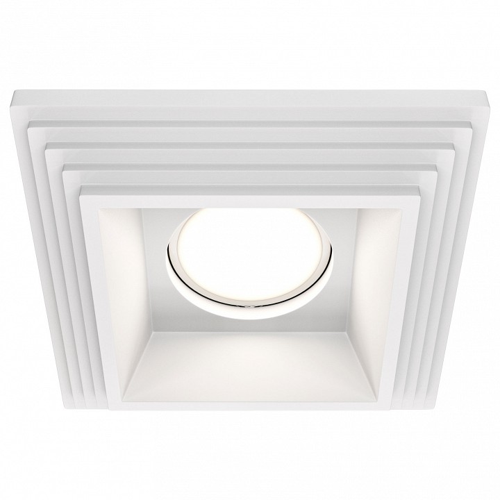 Встраиваемый светильник maytoni technical gyps modern dl005-1-01-w-1