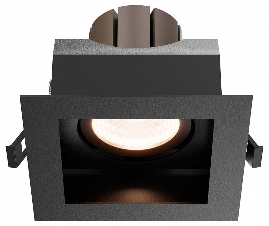 Встраиваемый светильник maytoni technical metal modern dl008-12w2.7-3-4k-b