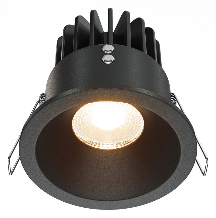 Встраиваемый светильник maytoni technical zoom dl034-01-12w2.7k-b