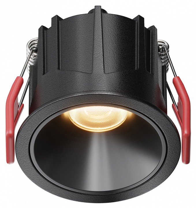 Встраиваемый светильник maytoni technical alfa led dl043-01-10w2.7k-rd-b