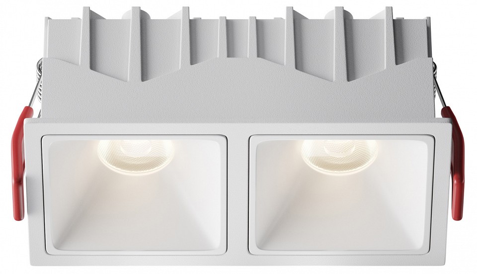 Встраиваемый светильник maytoni technical alfa led dl043-02-10w4k-sq-w-1