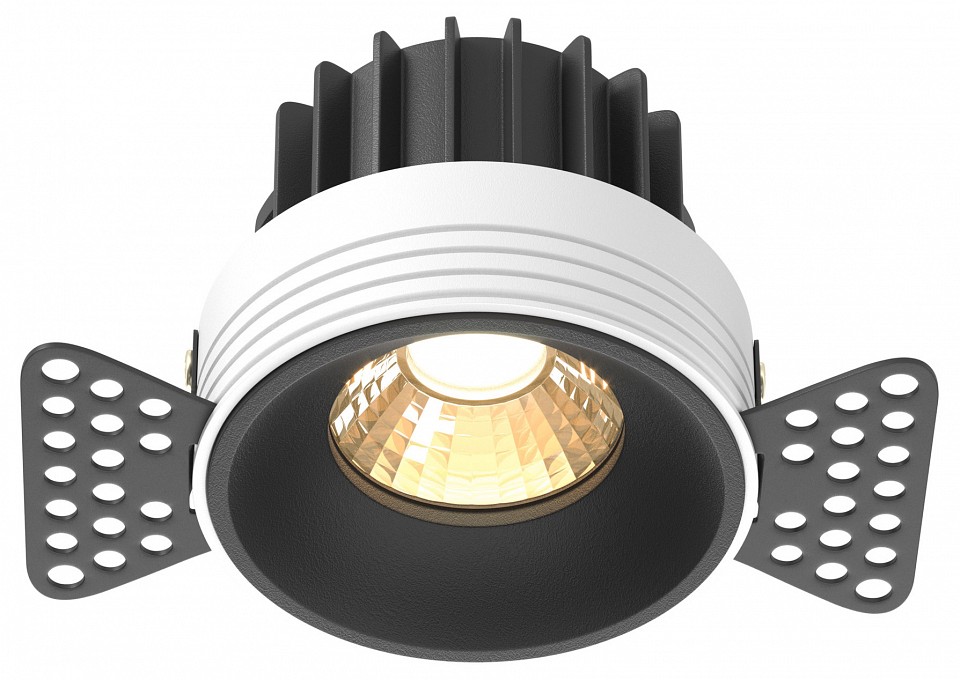 Встраиваемый светильник maytoni technical round dl058-12w2.7k-trs-b