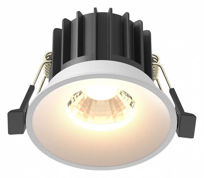 Встраиваемый светильник maytoni technical round dl058-12w3k-w