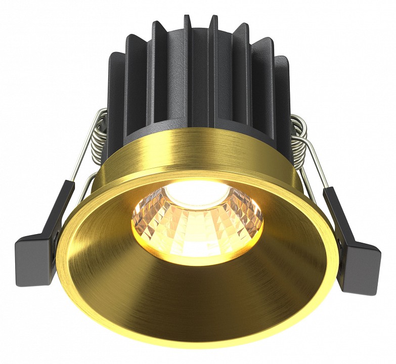 Встраиваемый светильник maytoni technical round dl058-7w3k-bs