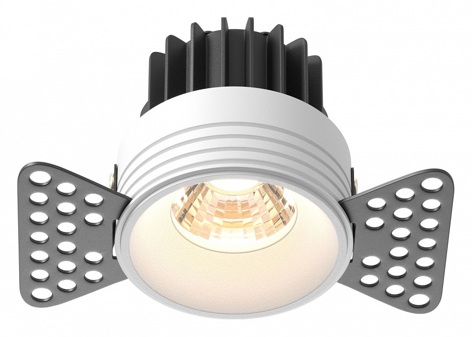Встраиваемый светильник maytoni technical round dl058-7w3k-trs-w