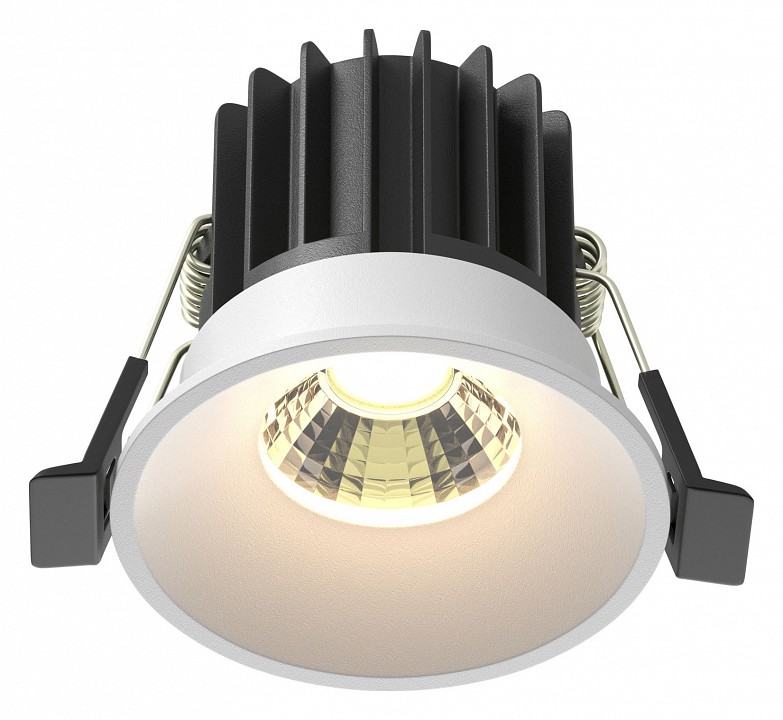 Встраиваемый светильник maytoni technical round dl058-7w3k-w