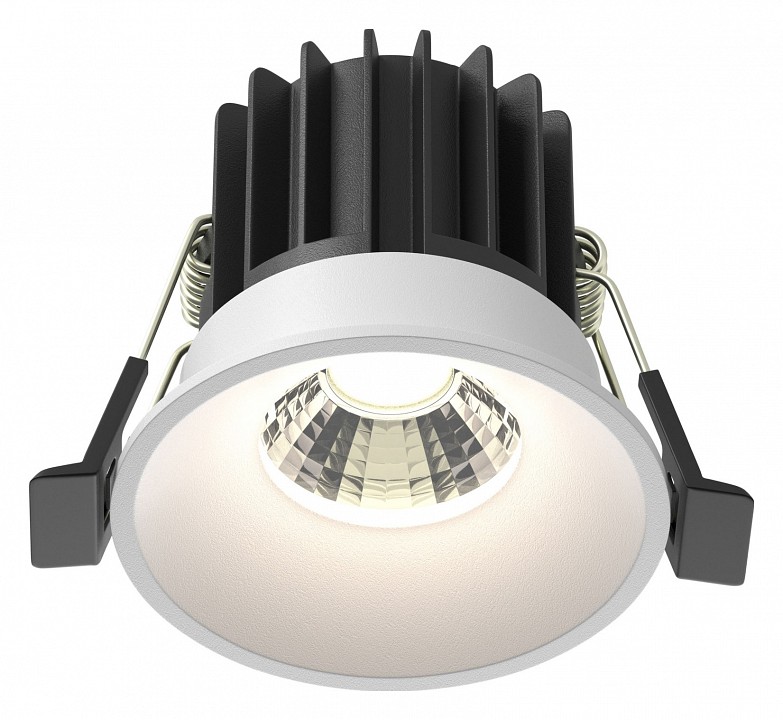 Встраиваемый светильник maytoni technical round dl058-7w4k-w