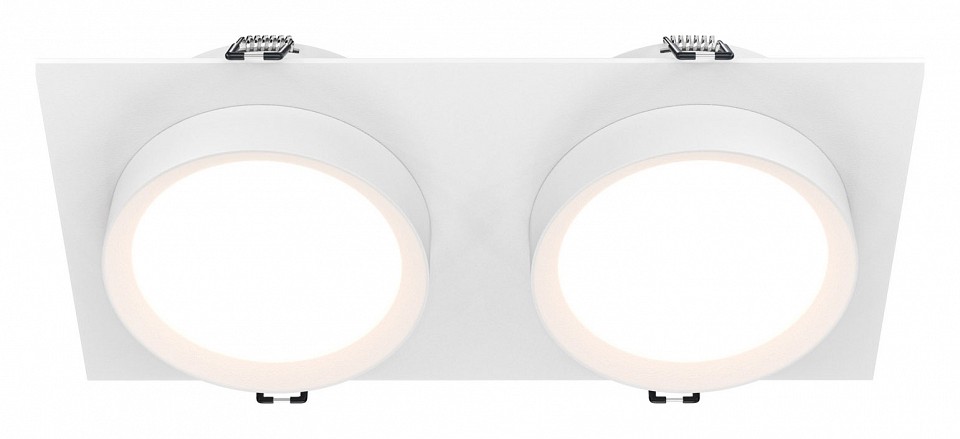 Встраиваемый светильник maytoni technical hoop dl086-02-gx53-sq-w