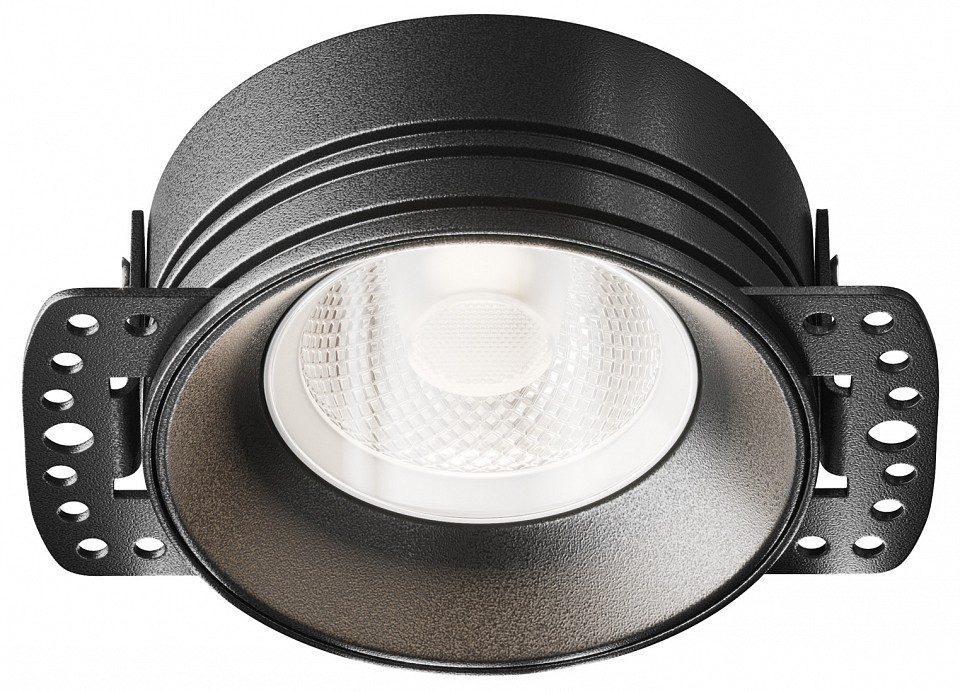 Встраиваемый светильник maytoni technical flint dl101-gu10-trs-b