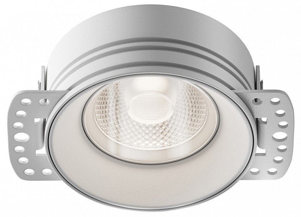 Встраиваемый светильник maytoni technical flint dl101-gu10-trs-w