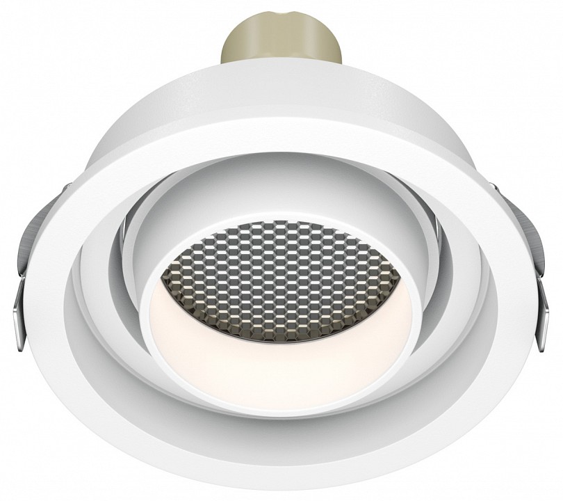 Встраиваемый светильник maytoni technical atom dl113-gu10-01-rd-w