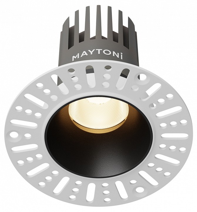 Встраиваемый светильник maytoni technical  dl119-10w-3k-trs-b