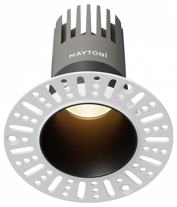 Встраиваемый светильник maytoni technical  dl120-10w-3k-trs-b