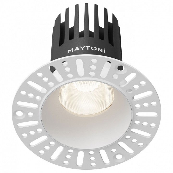 Встраиваемый светильник maytoni technical dip dl121-15w-4k-trs-w